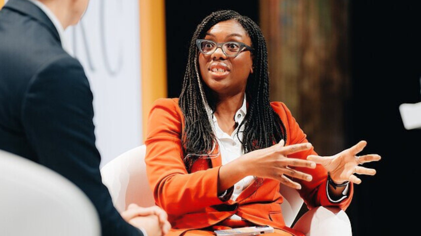 U.K. Tory Party leader Kemi Badenoch speaks at the Alliance for Responsible Citizenship conference.
