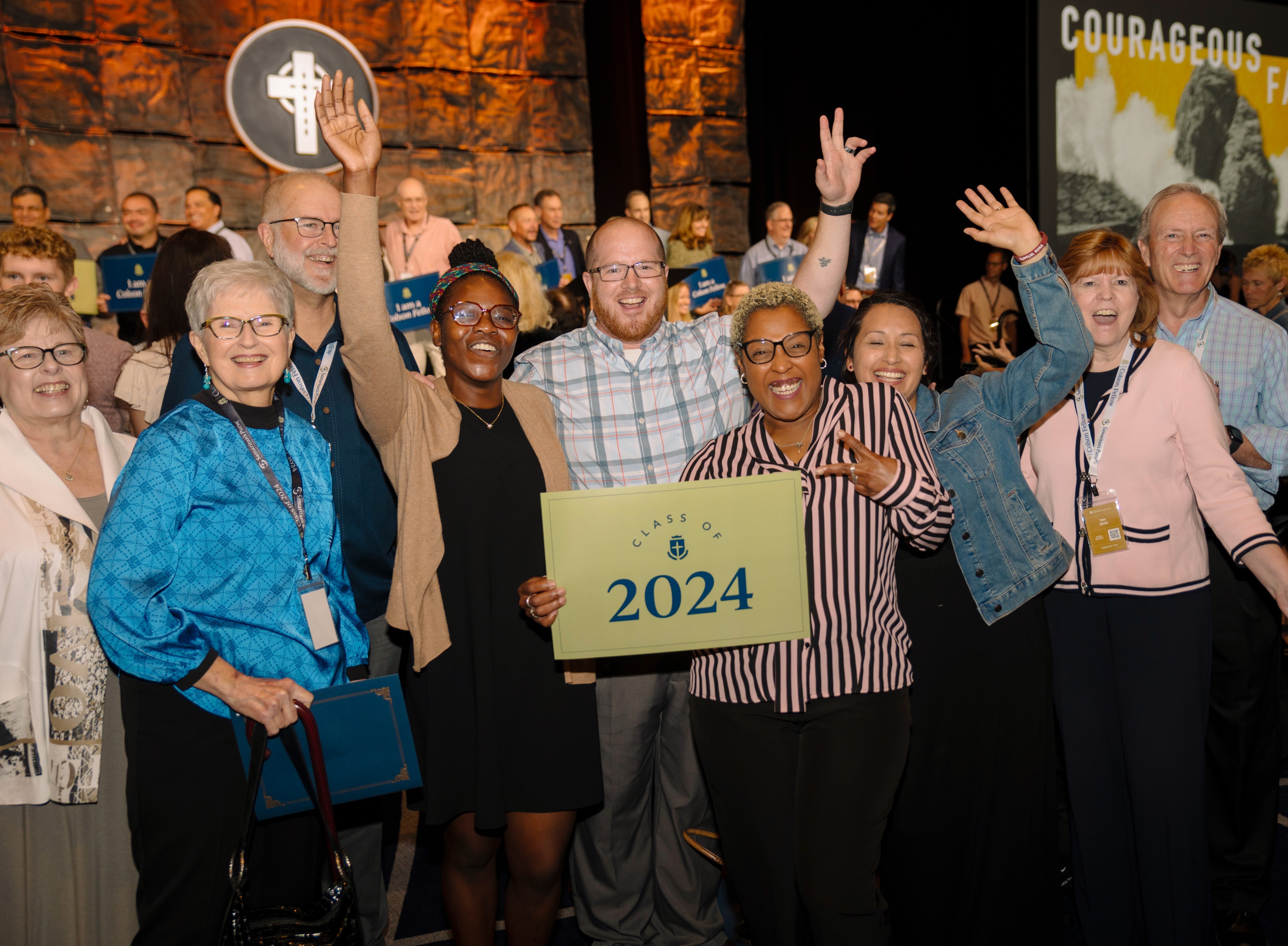Colson Fellows celebrate being commissioned.