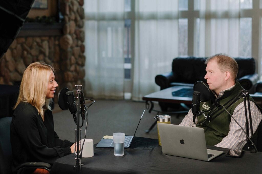 Breakpoint podcast recording with hosts